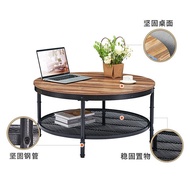 Small Small Sofa Table American Creative Low Table Iron Coffee Table Light Luxury Round Table Round 