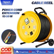 Cable Reel Heavy Duty Extension Wire15M 30M 50M Power Cord Extension with Breaker