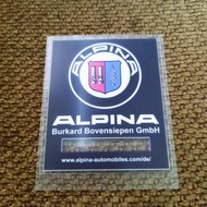Alpina decals stick in
