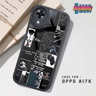 Case Oppo A17K - Fashion Case Motif Black Aesthetic - Casing Oppo A17K