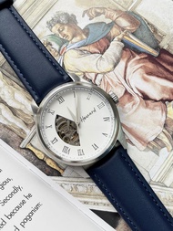 可刻字金屬浮雕錶盤/日本製機械錶/鏤空機芯/50米防水/自動上鏈