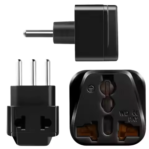 Universal Copper 2 in 1 Swiss CN HK EU US UK AU to Italy Travel Wall Converter Adapter Plug Type L 1