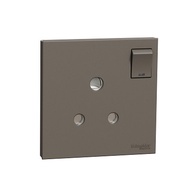 Schneider AvatarOn C 15A 250V 1 gang 3 round pin with switch socket