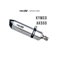 PROJECT79 EXHAUST SLIP ON SET SCOOTER BIKE TOURING BIKE QPLKYC01+QPM04TT-L - KYMCO AK550