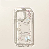 New Style Star Bowknot Photo Frame Space Case Suitable for iPhone Phone Case Suitable for iPhone 16 