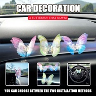 Unique Kinetic Butterfly Car Ornament - Mesmerizing Moving Decor for Dashboard & Console, Cute Car A