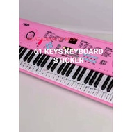 61 keys piano keyboard sticker