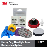 3M™ Quick Headlight Clear Coat Wipes ชุดขัดโคมไฟรถยนต์ กระดาษทราย เบอร์ 500 800 1000 3000 แผ่นเคลือบ