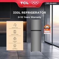 TCL 330L Peti Sejuk Fridge 2 Pintu (Top Mount) – 5 Energy Rating | TRF-330WMY | Grey