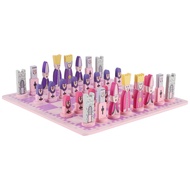 Travel Chess Set with Chess Board Educational and Adults Pink