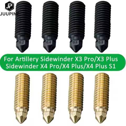 Fro Artillery Sidewinder x4 Nozzle Hardened Steel Brass 0.2 0.4 0.6 0.8 Nozzles for Artillery Sidewi