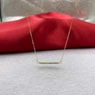 3-year warranty Sinya New Trendy 18k Au750 Gold Necklace High luster Gold Beads Design Charm Fine Je
