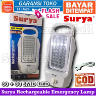Bayar di Tempat Surya Rechargeable Emergency Lamp SHL L6005 30 + 30 SMD LED Lampu Darurat Cahaya Put