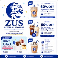 [Self Service] ZUS BUY 1 FREE 1 CAKE + 60% Off Top Picks + Voucher Packs