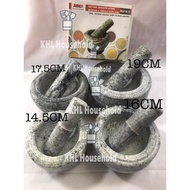 19CM Granite Stone Mortar and pestle Penumbuk Lesung Batu/ Nature Granite Stone 19CM