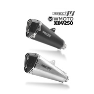 W Moto XDV250 Exhaust Full System Piping Stainless Steel Project79 Muffler Project 79 QPM23SV/BK Ekz