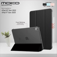 IPad Gen 11 Chip A16 2025 & iPad 10 Chip A14 2022 Case Cover Transparent Black Pinkbiru