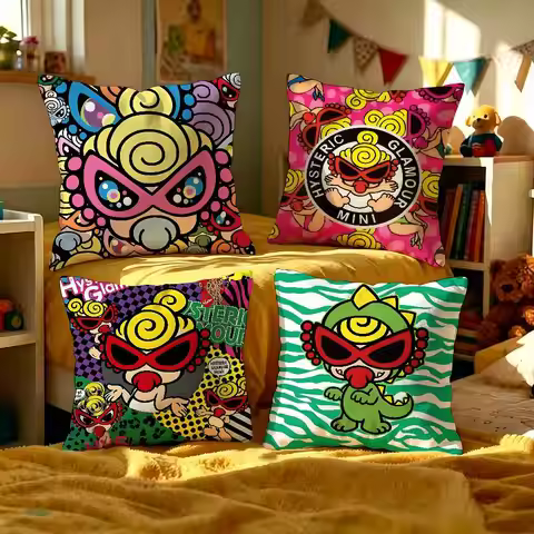 Japan Luxury H-Hysteric M-Mini Cushion Cover Car Throw Pillow Case For Sofa Car Christmas Gift 40x40