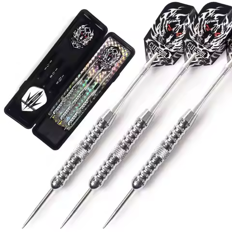 CUESOUL 19/20/22 Grams Steel Tip Darts Brass Barrels Grip Nickle Planting Darts Set with Aluminum Da