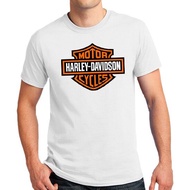 🔥 พร้อมส่ง 🔥 ขายเสื้อยืด ขนาดใหญ่ พิมพ์ลายรถจักรยานยนต์ Harley Davidson สําหรับผู้ชาย（S-5XL） S-5XL