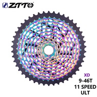 ZTTO MTB 11 Speed Cassette XD 9-46T Rainbow ULT Ultralight Flywheel Durable Ultimate11s Freewheel 9-
