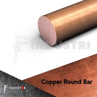 PREMIUM AS Tembaga 15.87mm(5/8 inch) | Copper Rod Bar | harga per 1mm