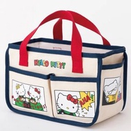 Hello kitty 卡通 公仔 便携 手提 化妝品 收納架 收納箱 收納籃 手提籃 嬰兒物品 雜物箱 搖控器 書枱 辦公室