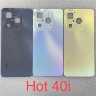 For Infinix Hot 40i X6528B X6528 Back Battery Cover Housing Case Repair Parts