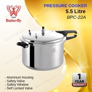 Butterfly BPC22A Pressure Cooker 5.5L / Dapur Tekanan