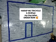 trapal cover for tricycle pang harap likod gilid