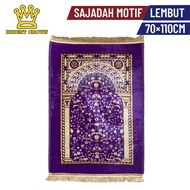 Bright Crown Sajadah Malaysia Quba Motif Rumbai 70X110cm / Sajadah Estetik Kubah Bludru Premium