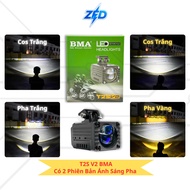 Đèn Trợ Sáng Bi Cầu T2S V2 BMA 60W - Ánh Sáng Hoàn Hảo Sắc Nét Chống Nước IP68 Lắp Xe Tải Oto Xe Máy