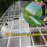 PC Flat Transparent Roof / Atap Cerah Lutsinar Rata 1mm Polycarbonate / Greenhouse / Awning Sheet / 