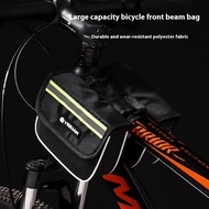 SUNN Bike Front Frame Bag with Bike Saddle Cover Reflective Bicycle Front Phone Bag for Mountain Bike Road Bike