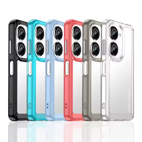 For Asus Zenfone 10 Case For Asus Zenfone 10 Cover Coque Funda Hard Translucent Soft Frame Shockproo