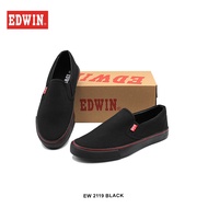 EW2119 - Edwin Original Kasut Sekolah Hitam / Edwin Black School Shoes / Edwin Canvas Shoes