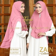 Zain - Trivia Best Seller Khimar Syari Jumbo 3 Layer Pet Tebal Antem Softpad Bahan Ceruty Baby Doll 