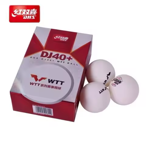 Original DHS 3 Star WTT DJ40+ PP Ball Table Tennis ball / ping pong ball 6pcs / box
