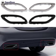 HUAIHAO Car Exhaust Tip Cover Trims Replacement Muffler Pipe Cover for Mercedes‑Benz A B C E GLC CLS