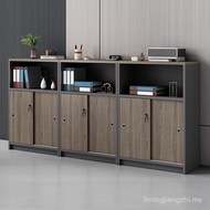 【FYS】Low Low Cabinet Office Office Cabinet File Cabinet Sliding Door Sliding Door Cabinet with Lock 