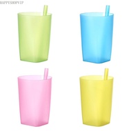 HSV Candy Color Sippy Cups Water Practical Large Capacity Straw Cups for Children