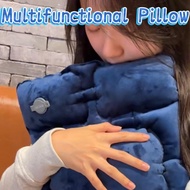 Ergonomic Multifunctional Inflatable Air Pillow Soft Portable Travel Sleeping Lumbar Bolster Pillow