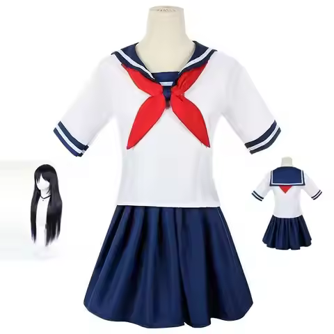 Game Ayano Aishi Cosplay Anime Costume Yandere Simulator Yandere Chan Sailor Suit High School Jk Uni