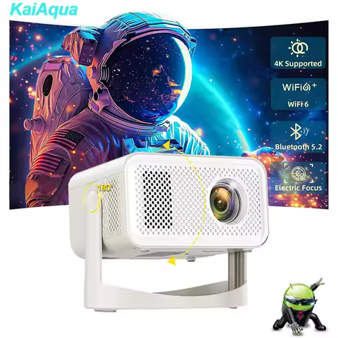 Smart HT23 Plus Mini Projector 65W Full HD 1080P 4K Android 11 WiFi6 Projector For Movies Smart Tv H