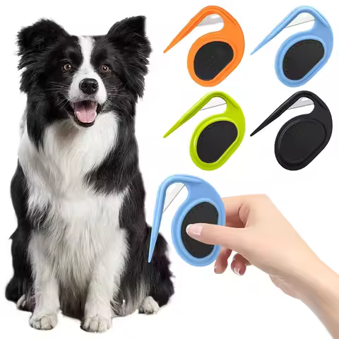 Dog Comb Cat Brush Pet Open Knot Comb TPR Cat Puppy Hair Fur Shedding Grooming Trimmer Comb Blade Co