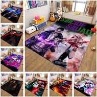 DC Comics Carpet Ugly Harley Quinn rugs Bedroom Bedside Sofa Floor Mat Bathroom Door Mat Absorbent a