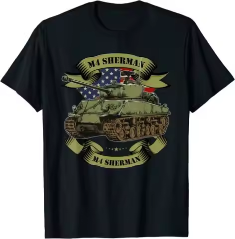 M4 Sherman American Tank WW2 World War 2 Gift T-Shirt S-5xl