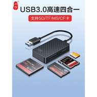 川宇多功能读卡器cf卡读取器sd卡/ms/tf内存储卡转换usb高速适用大疆苹果17佳能索尼typec手机电脑ccd多功能