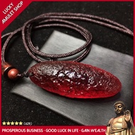 LN-Natural Czech Korla Blood Meteorite Raw Stone Diy Pendant Healing Spiritual Cosmic Energy Stone A