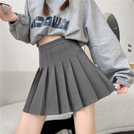 M859 gray pleated tennis skirt
